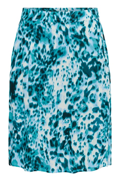 Rok A-shape Teal Leopard Print teal - Image 5