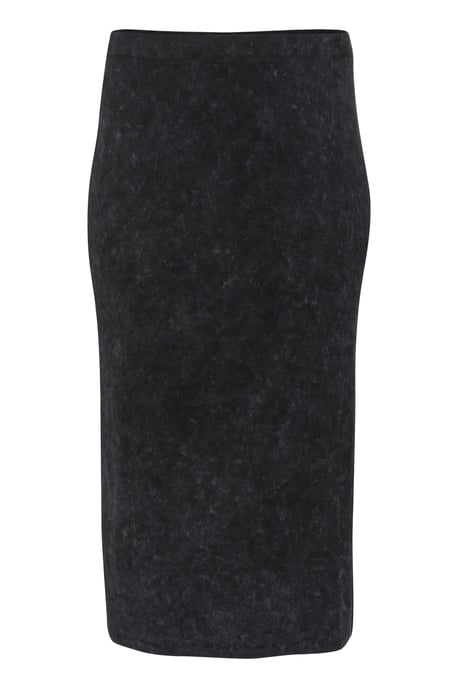 Skirt Shaped fit Black washed rib - Image 5