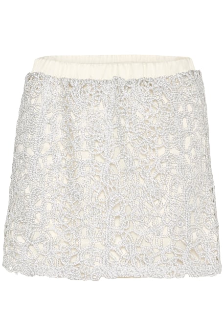Skirt Straight fit Silver - Image 3
