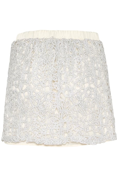 Skirt Straight fit Silver - Image 4