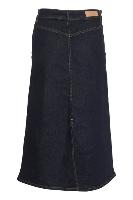 Denim rok A-shape Dark Denim dark blue - Image 5