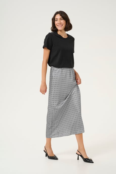 Skirt Shaped fit Steeple Gray/Black Dot - Image 1