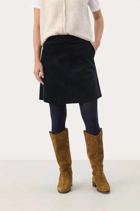 Skirt A-shape Dark Navy - Image 3