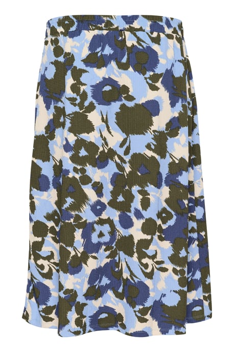 Rok A-shape Blue_Blurry Flower Print blue multi - Image 5