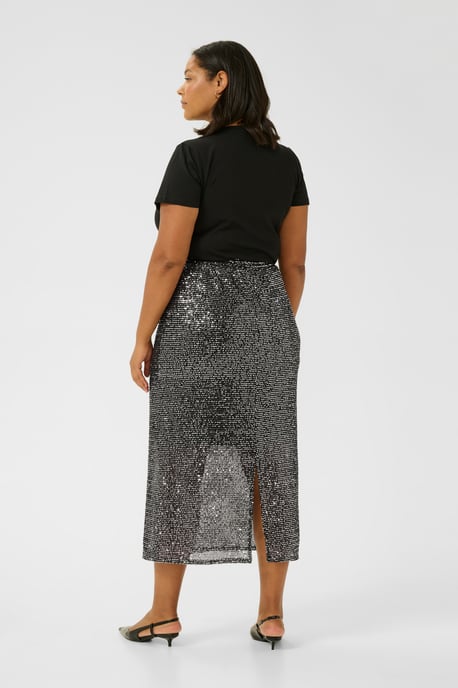 Skirt Regular fit Silver Sequin - Image 2