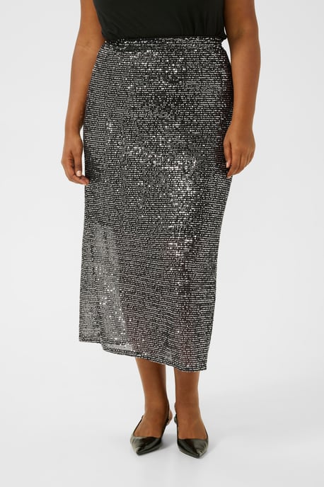 Skirt Regular fit Silver Sequin - Image 3