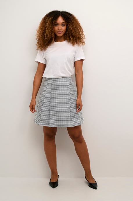Skirt A-Line Black/White Check - Image 1