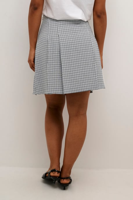 Skirt A-Line Black/White Check - Image 3