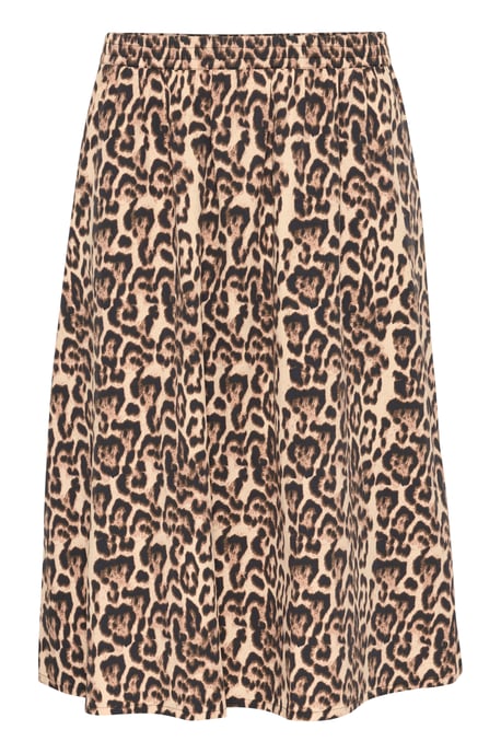 Skirt A-shape Naturel Leopard Print - Image 4