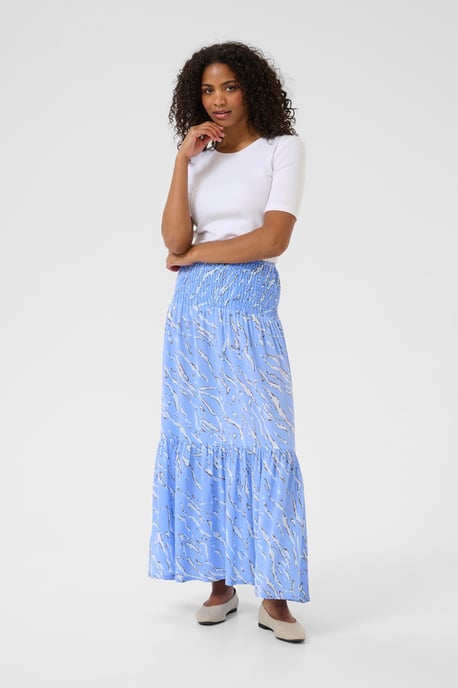 Skirt A-shape Vista Blue W.Nantucket AOP - Image 1