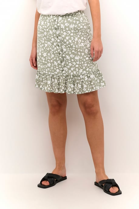 Skirt Regular fit Vetiver/Chalk Flower - Image 2