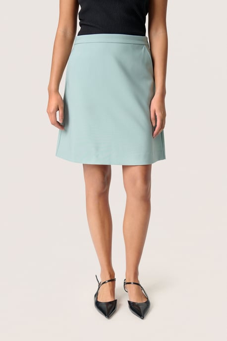Skirt A-shape Silver Blue - Image 2