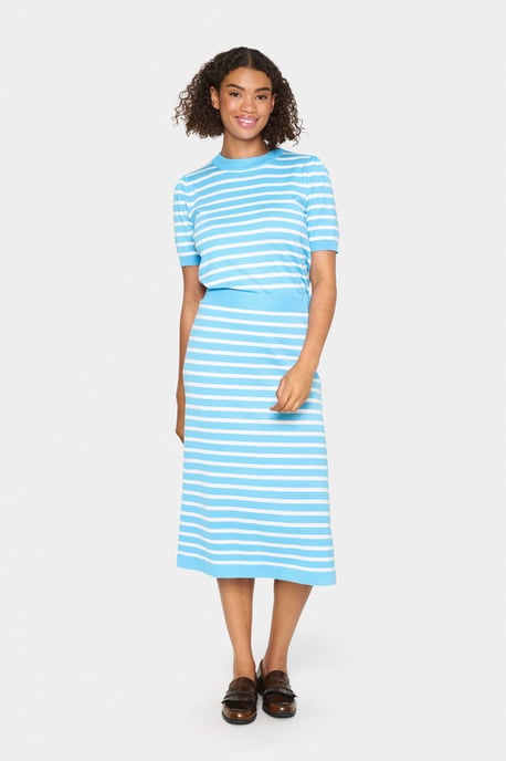 Skirt A-shape Ethereal Blue Ice Stripe - Image 1