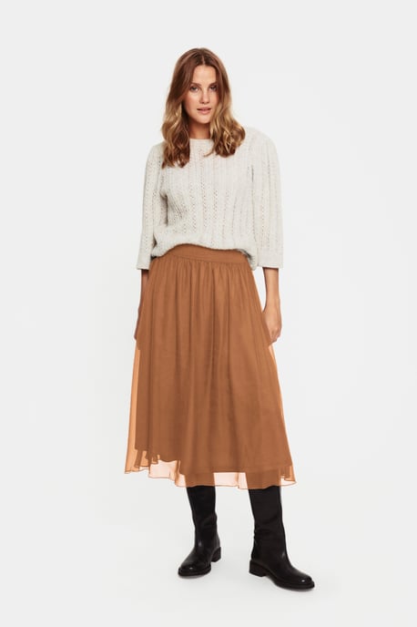 Skirt Casual fit Café au Lait - Image 1