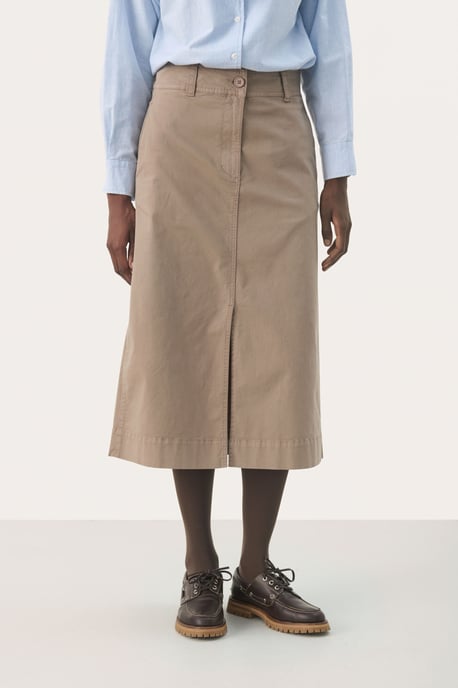 Skirt A-Line Desert Taupe - Image 3