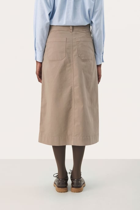 Skirt A-Line Desert Taupe - Image 4