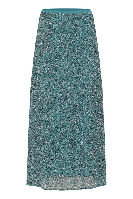 Skirt A-shape Teal/Black/White Graphic - Image 4
