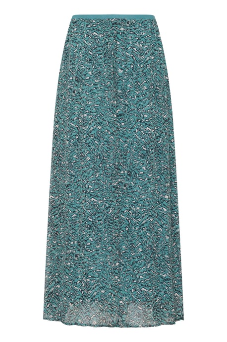 Skirt A-shape Teal/Black/White Graphic - Image 5