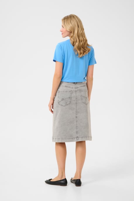Skirt A-shape Michigan Medium Grey Denim - Image 2