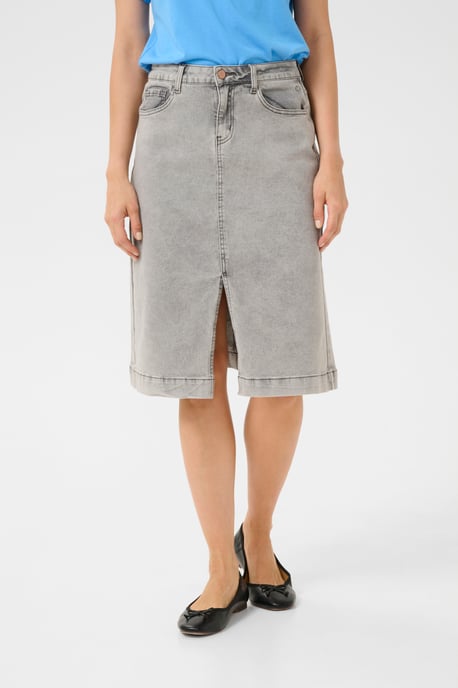 Skirt A-shape Michigan Medium Grey Denim - Image 3