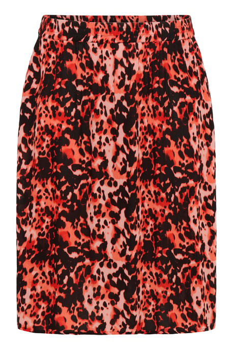 Rok A-shape Grenadine Leopard Print red - Image 5