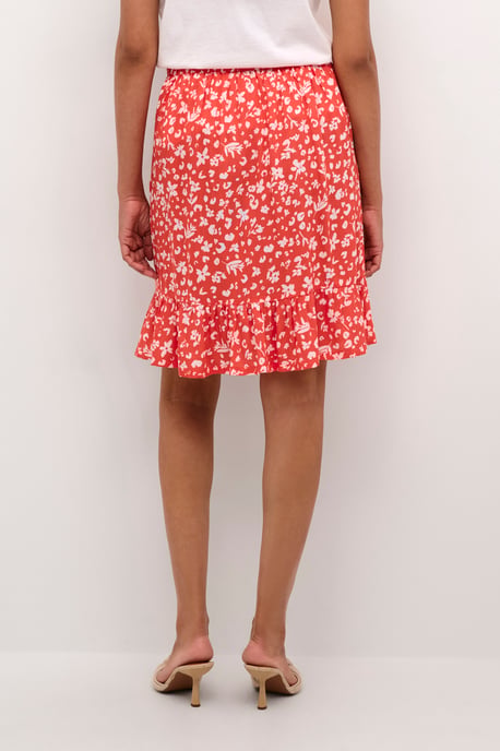 Skirt Regular fit Cayenne/Chalk Flower - Image 3