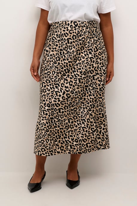 Skirt Regular fit Black/Brown Leo Print - Image 2