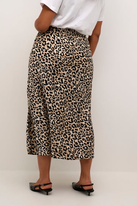 Skirt Regular fit Black/Brown Leo Print - Image 3