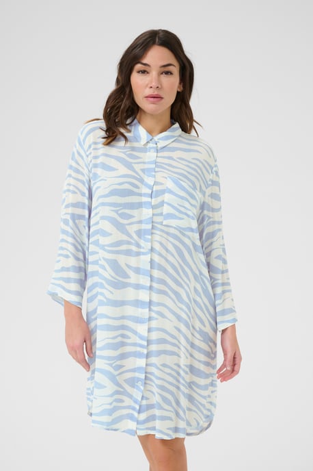 Long sleeved shirt Loose fit Soft Chambray / Chalk Graphic - Image 3