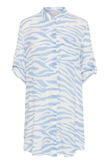 Long sleeved shirt Loose fit Soft Chambray / Chalk Graphic - Image 4