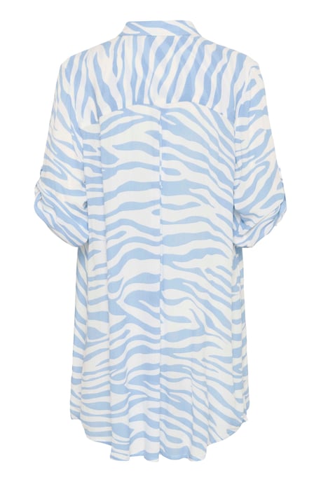 Long sleeved shirt Loose fit Soft Chambray / Chalk Graphic - Image 5