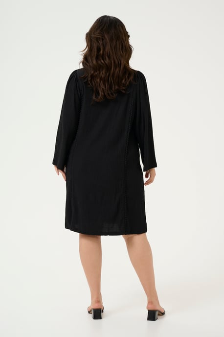 Jersey jurk A-shape black - Image 2