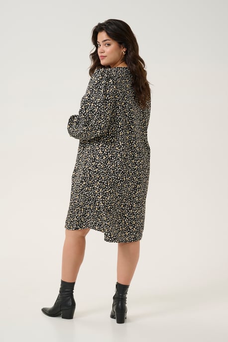Jurk A-shape black multi - Image 2