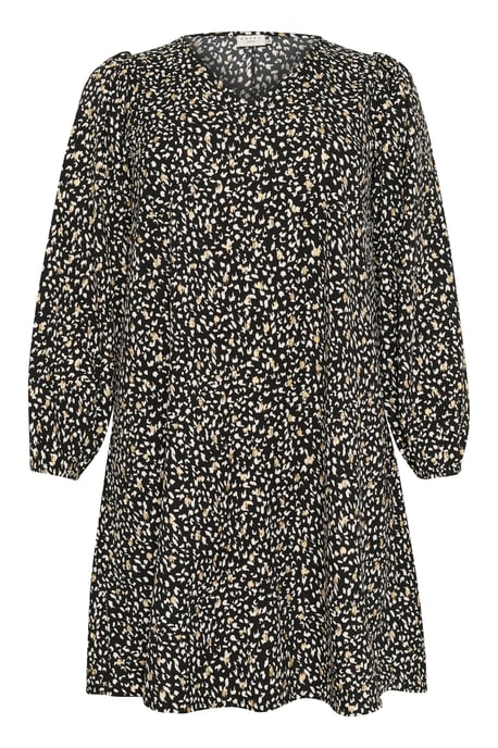 Jurk A-shape black multi - Image 4