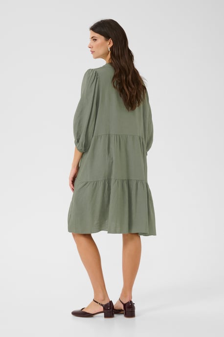 Dress A-shape Deep Lichen Green - Image 2