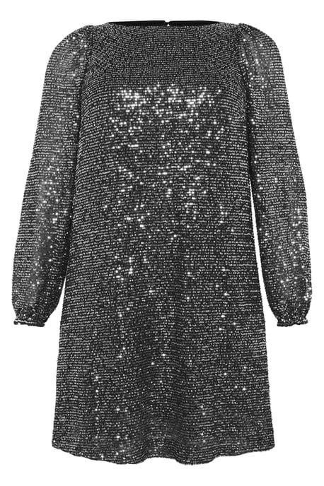 Jersey jurk A-shape silver - Image 4