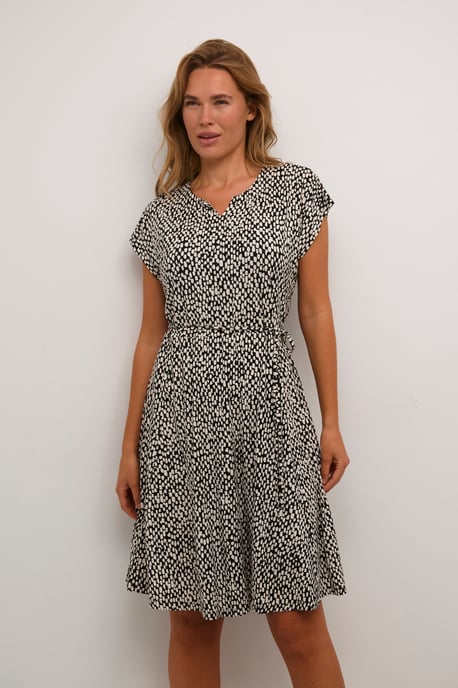 Jurk Regular fit black white - Image 2
