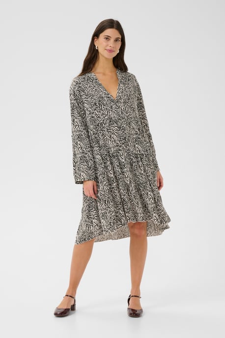 Dress A-shape Animal Stripes - Image 1