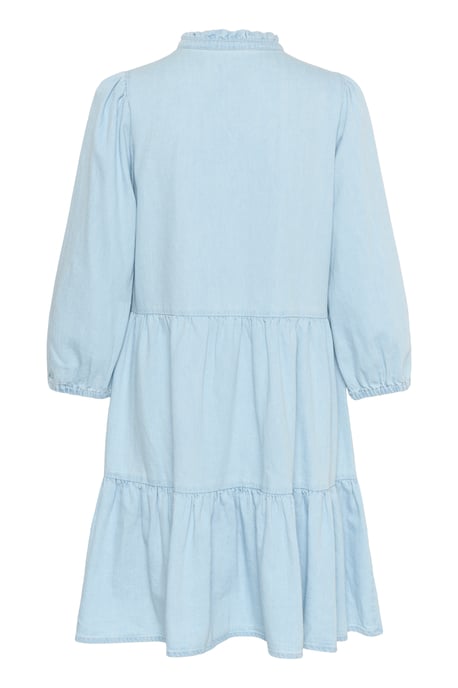 Long sleeved shirt A-shape Whiteish Blue Denim - Image 5