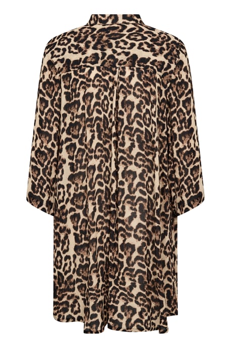 Long sleeved shirt Loose fit Naturel Leopard Print - Image 5