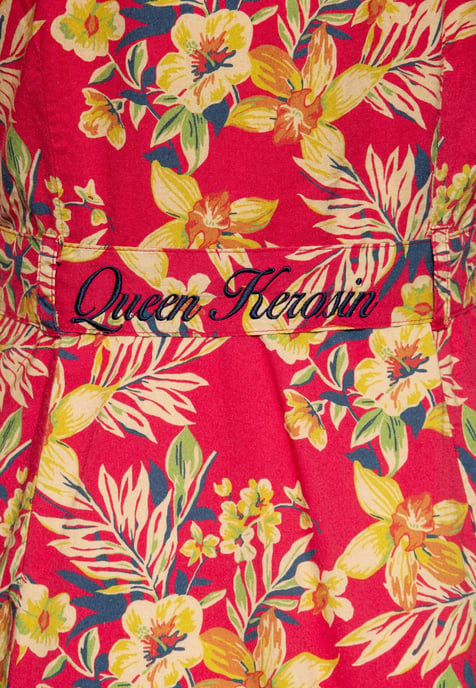 Queen Kerosin Damen Swing Kleid Hawaii Red rot - Image 5
