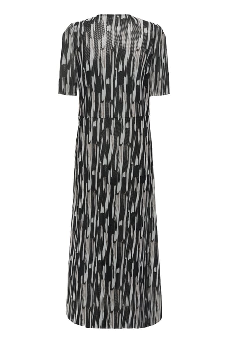 Jersey dress Regular fit Black Stroke Print - Image 5