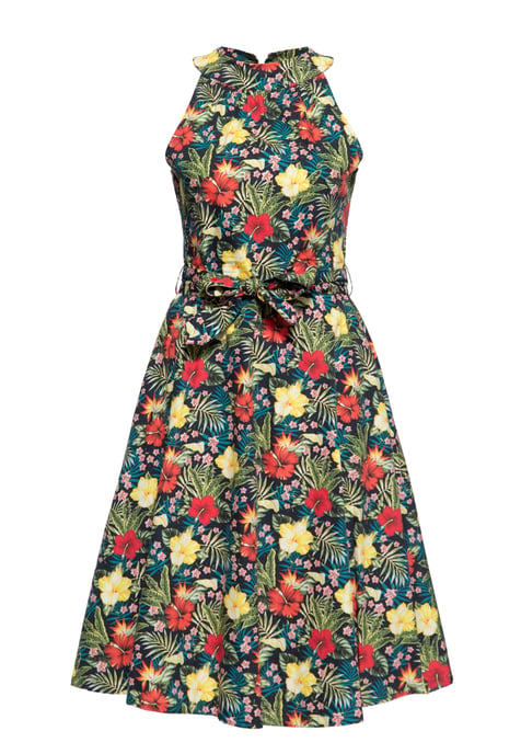 Queen Kerosin Damen Swing Kleid schwarz - Image 1