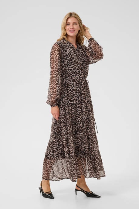 Dress A-shape Natrual Animal Spots - Image 2