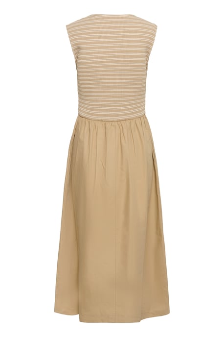 Jersey jurk Feminine beige - Image 5