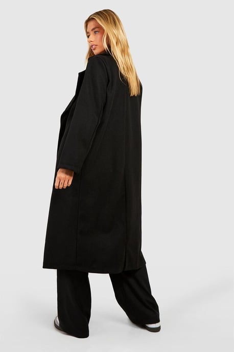 Double Breasted Longline Coat - Image 2