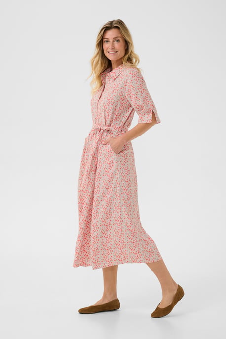 Dress Feminine Silhouette Sepia Rose Flower - Image 2