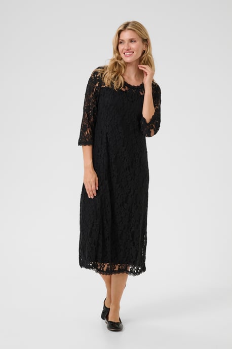 Jersey dress Feminine Silhouette Pitch Black - Image 1