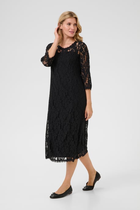 Jersey dress Feminine Silhouette Pitch Black - Image 2