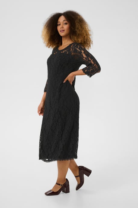 Jersey dress Feminine Silhouette Pitch Black - Image 4